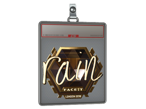 Sticker Slab | rain (Gold) | London 2018