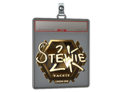 Sticker Slab | Stewie2K (Gold) | London 2018