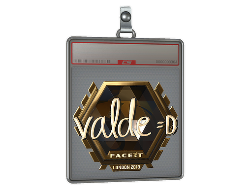 Sticker Slab | v4lde (Gold) | London 2018