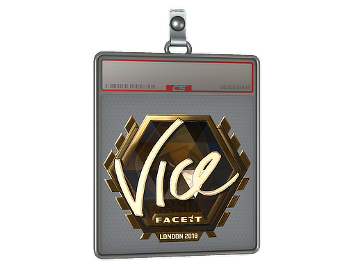 Sticker Slab | vice (Gold) | London 2018