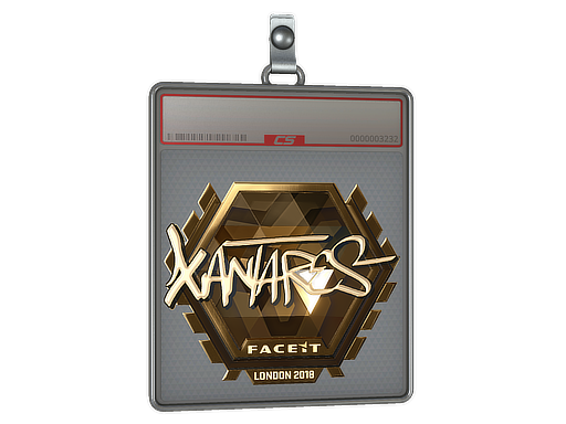 Sticker Slab | XANTARES (Gold) | London 2018