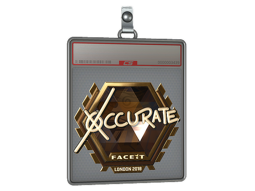 Sticker Slab | xccurate (Gold) | London 2018
