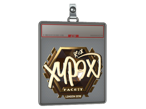Sticker Slab | Xyp9x (Gold) | London 2018