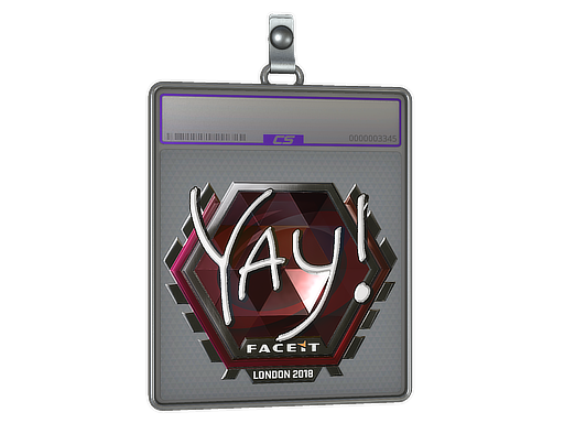 Sticker Slab | yay (Foil) | London 2018