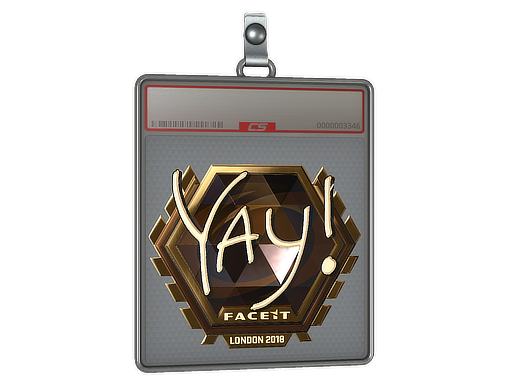 Sticker Slab | yay (Gold) | London 2018