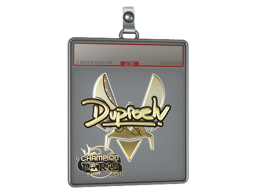 Sticker Slab | dupreeh (Gold, Champion) | Paris 2023