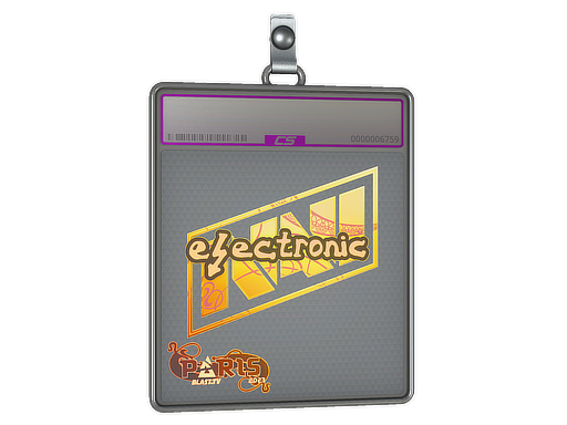Sticker Slab | electronic (Holo) | Paris 2023