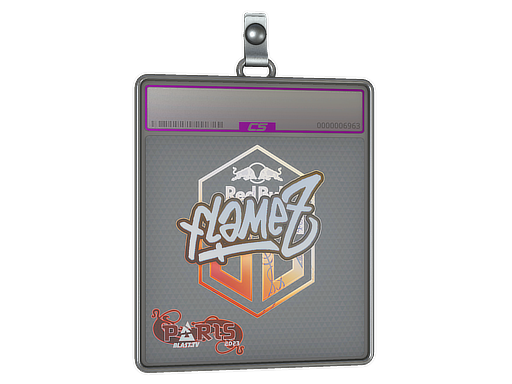 Sticker Slab | FlameZ (Holo) | Paris 2023