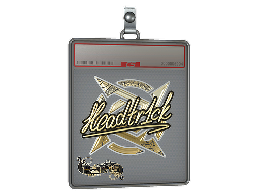 Sticker Slab | headtr1ck (Gold) | Paris 2023