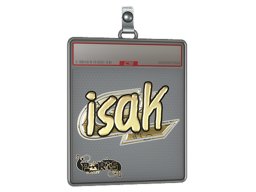 Sticker Slab | isak (Gold) | Paris 2023