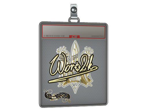 Sticker Slab | Woro2k (Gold) | Paris 2023