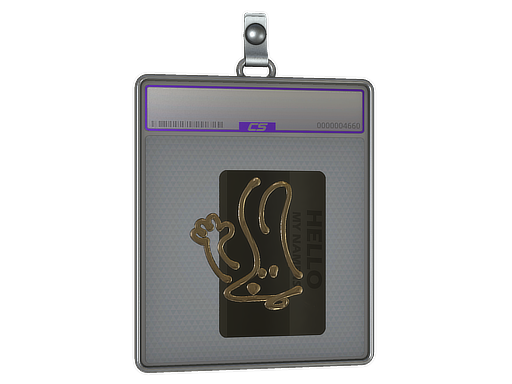 Sticker Slab | Hello FAMAS (Gold)