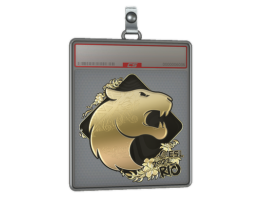 Sticker Slab | FURIA (Gold) | Rio 2022