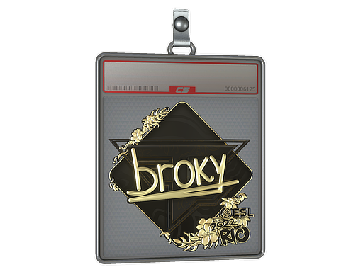 Sticker Slab | broky (Gold) | Rio 2022
