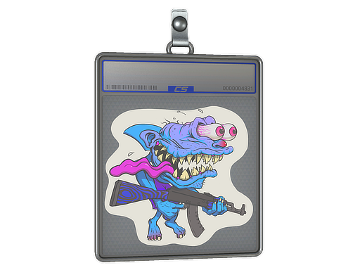 Sticker Slab | Blue Shark Shooter