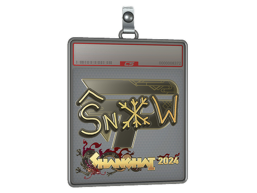 Sticker Slab | snow (Gold) | Shanghai 2024