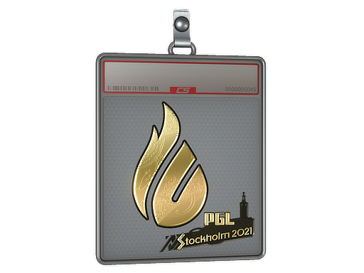 Sticker Slab | Copenhagen Flames (Gold) | Stockholm 2021