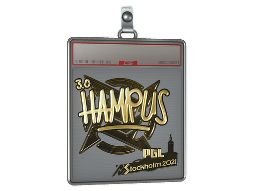Sticker Slab | hampus (Gold) | Stockholm 2021