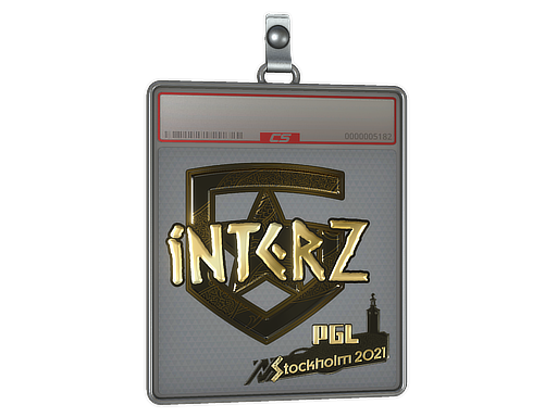 Sticker Slab | interz (Gold) | Stockholm 2021