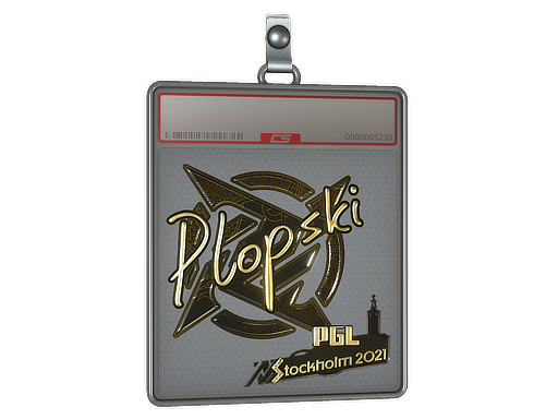 Sticker Slab | Plopski (Gold) | Stockholm 2021